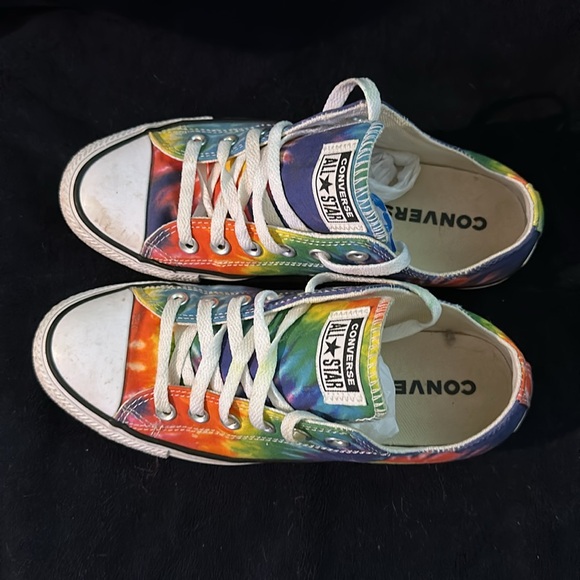 Converse All Star tie-dyed tennis multi color sneakers shoes - Picture 3 of 10